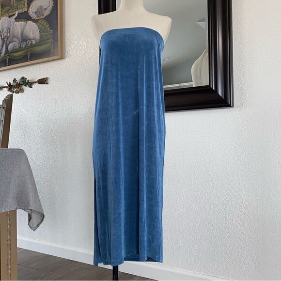 Weekenders Womens V-Neck Sleeveless Convertible Midi Maxi Dress Blue Size S/P - Picture 9 of 15